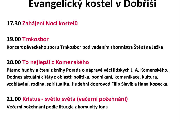 Noc kostelů 2025