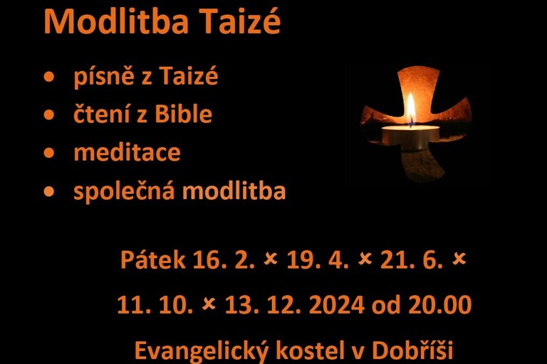 Modlitba Taizé (pátek 11. 10. 2024) 
