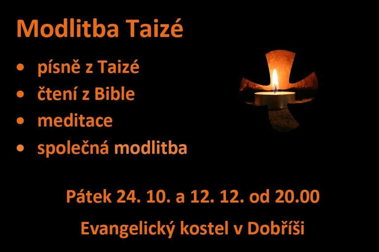 Modlitba Taizé (pátek 24. 10. 2025) 