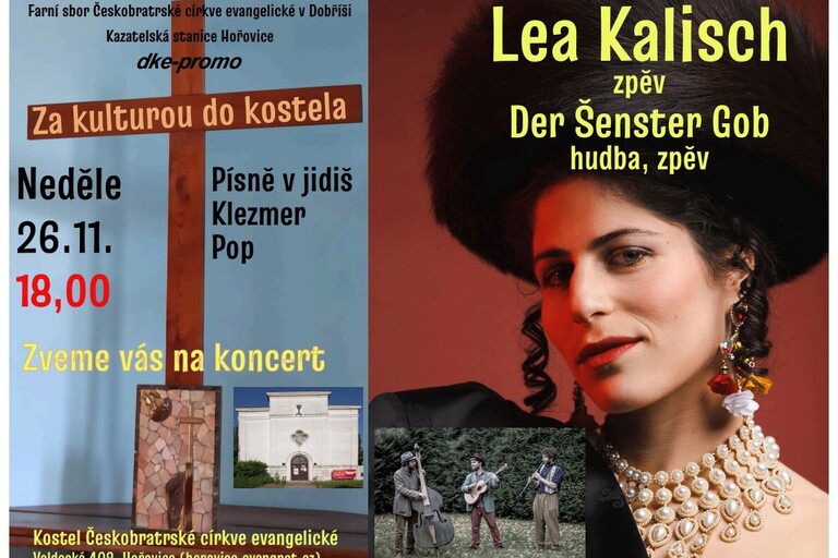 Koncert Lea Kalisch a Der Šenster Gob (Hořovice 26. 11. 2023)