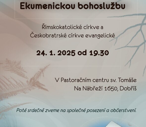 Ekumenická bohoslužba (24. 1. 2025) 