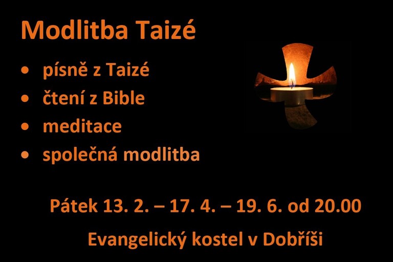 Modlitba Taizé (pátek 13. 2. 2026) 