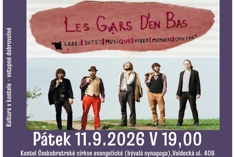 Koncert Les Gars D'en Bas (11. 9. 2026 Hořovice) 